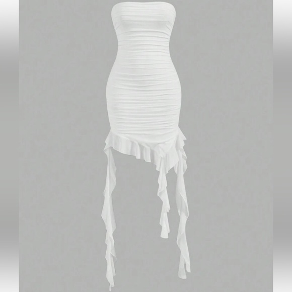 White strapless dress size XL - Picture 2 of 3